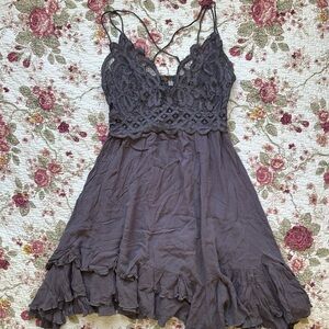 Free People Adella Slip Dress